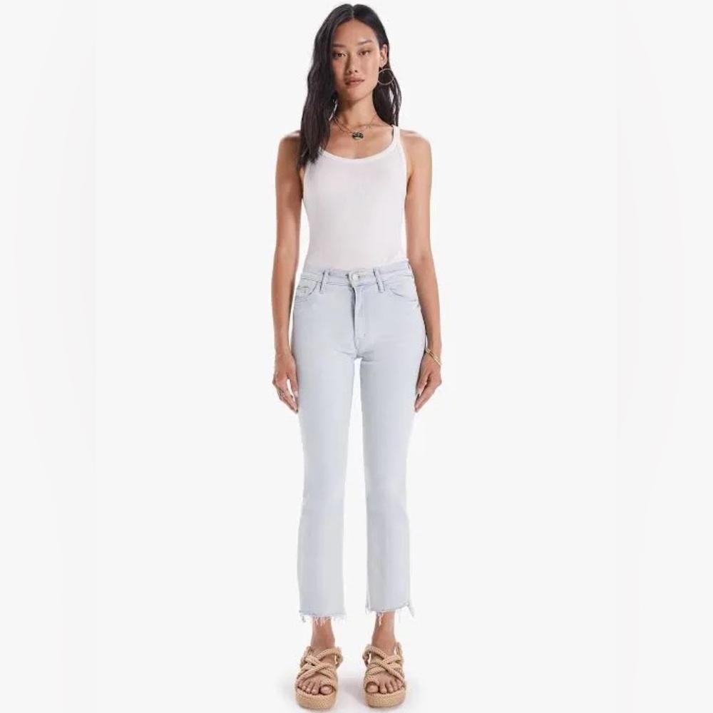 MOTHER Denim Insider Crop Fray Siesta Mexico Jeans